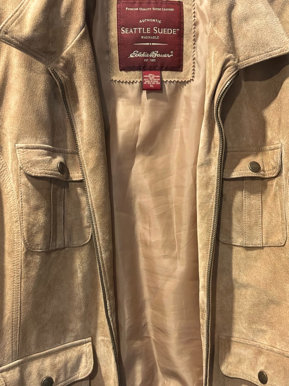 Eddie Bauer Suede Field Jacket - Picture 6 of 9
